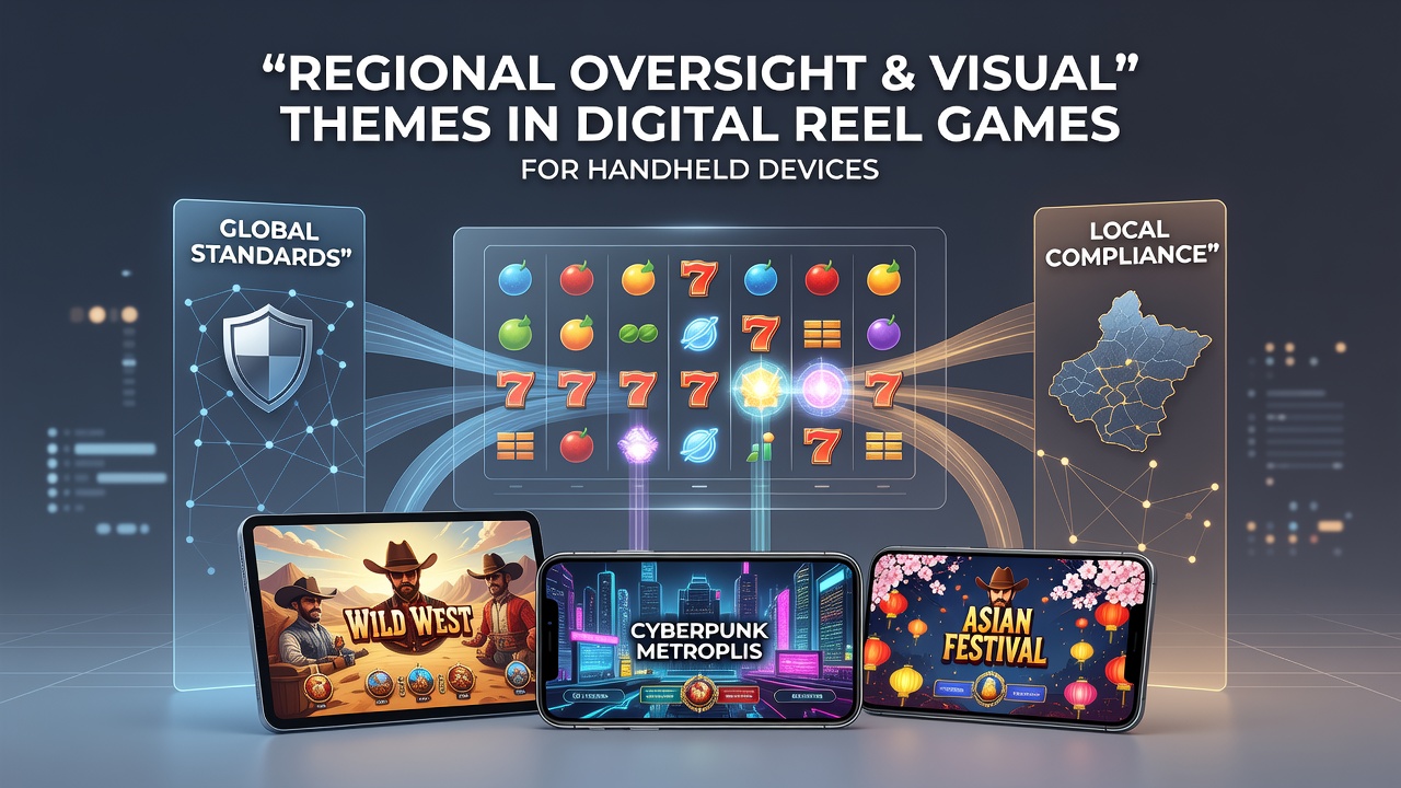 Regional oversight effects on symbols and animations in digital reel games for handheld devices