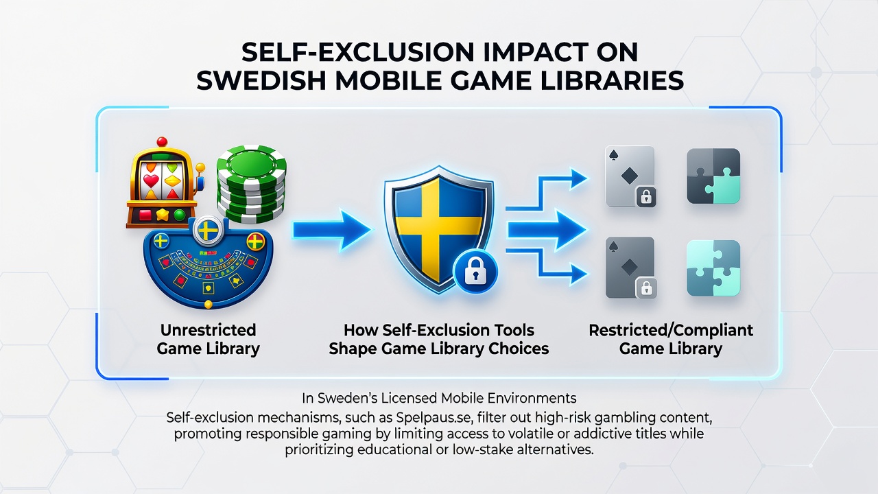 Mobile screen displaying filtered game categories after self-exclusion period ends