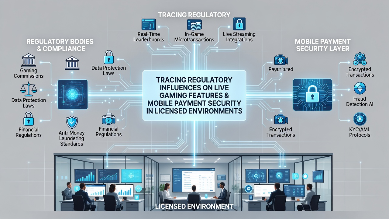 Secure mobile transaction interfaces integrated with live gaming regulatory compliance tools